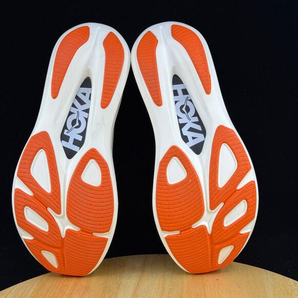 New Hoka One One HOKA Rocket X 2 Frost Lava Running Shoes Women’s Sz 7.5 1127927 - Picture 9 of 10